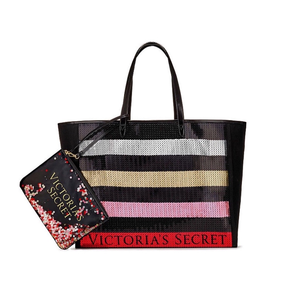 Victoria’s Secret Sequin Tote & Mini Bag